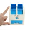 Portable Dual Bladeless Mini Cooler Desktop Table Fan Small Water Air Conditioner Powered by USB & Battery Use of Car Home Office Multi color [Product Code 0201] - Image 5