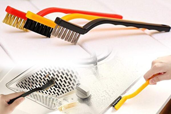 Wire Brush Set for Cleaning Dust Welding Slag Rust Paint Metal Cleaner and  Curved Handle Steel /Nylon / Brass Brush 3pcs  [Product Code 0184] - Image 3