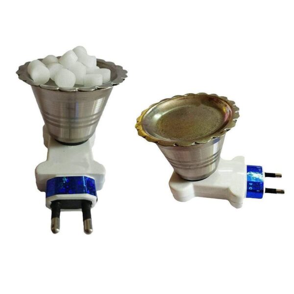 Stainless Steel Metal Electric Kapoor Dani Stand, Incense Burner, Dhoop Burner, Camphor Aroma Diffuser for Home, Temple, Office. [Product Code 0193] - Image 2