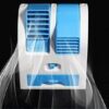 Portable Dual Bladeless Mini Cooler Desktop Table Fan Small Water Air Conditioner Powered by USB & Battery Use of Car Home Office Multi color [Product Code 0201] - Image 7