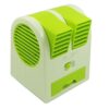 Portable Dual Bladeless Mini Cooler Desktop Table Fan Small Water Air Conditioner Powered by USB & Battery Use of Car Home Office Multi color [Product Code 0201] - Image 2