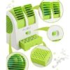 Portable Dual Bladeless Mini Cooler Desktop Table Fan Small Water Air Conditioner Powered by USB & Battery Use of Car Home Office Multi color [Product Code 0201] - Image 3