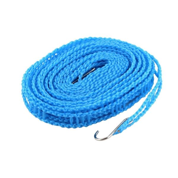 Clothesline Windproof Anti-Slip Clothes Washing Line Drying Nylon Rope with Hooks 5 Meters [Product Code 0190] - Image 2