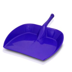 Heavy Duty Plastic Dustpan with Handle Durable Lightweight Multi Surface Dust Pan (Random Colour) [Product Code 0085]