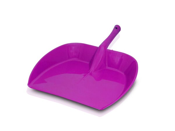 Heavy Duty Plastic Dustpan with Handle Durable Lightweight Multi Surface Dust Pan (Random Colour) [Product Code 0085] - Image 2