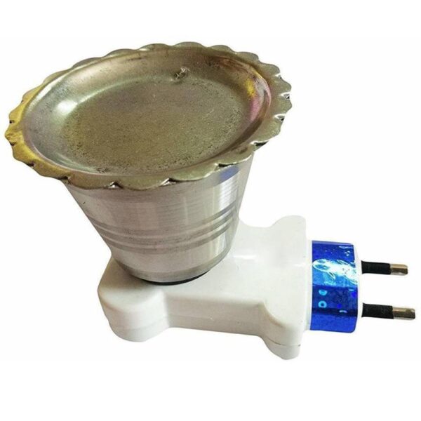 Stainless Steel Metal Electric Kapoor Dani Stand, Incense Burner, Dhoop Burner, Camphor Aroma Diffuser for Home, Temple, Office. [Product Code 0193] - Image 4