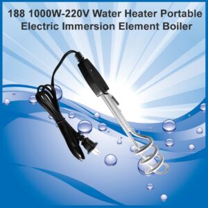 1000W-220V Water Heater Portable Electric Immersion Element Boiler [Product Code 0188]
