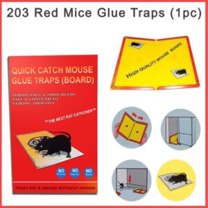Mice Insect Rodent Lizard Mouse Trap Rat Catcher Adhesive Sticky Cardboard Glue Pad Non Poisonous Non Toxic Odourless Rat Kill Terminator repellent for home (set of 1) Big Size [Product Code 0203]